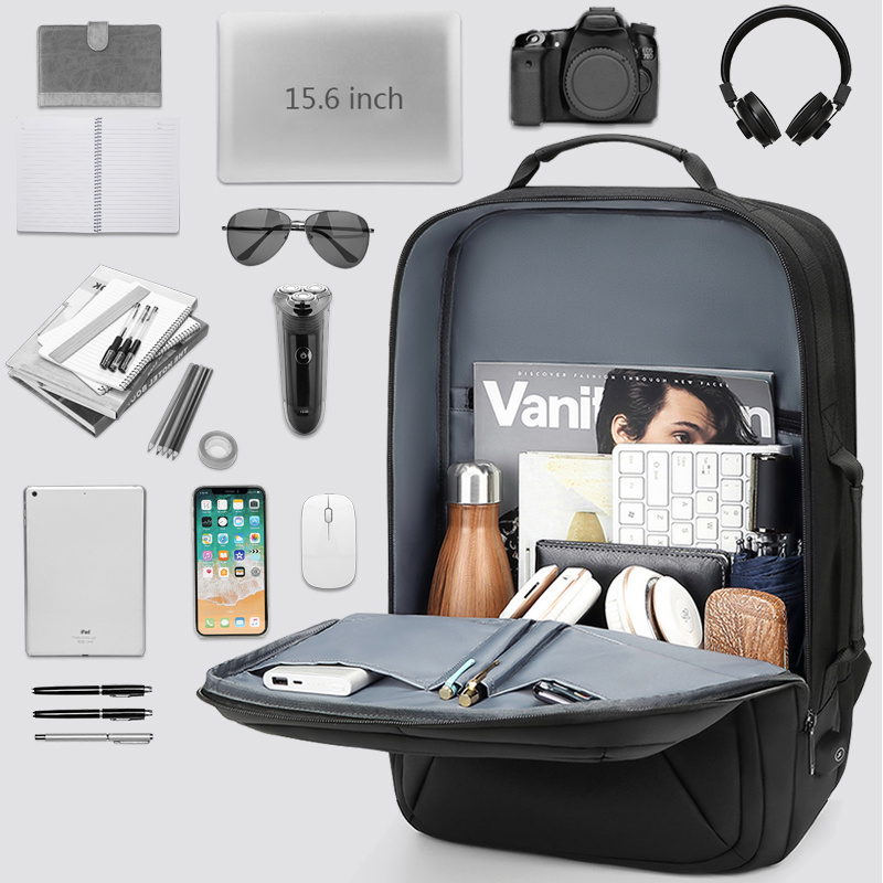 Business Casual Backpack PVC Waterproof Laptop Bag Travel Backpack Urban Fashion Outdoor Men's Bag - Image 5