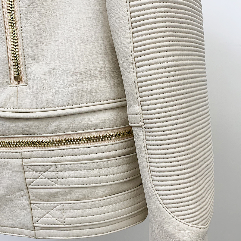 Women's motorcycle leather jacket - Image 4