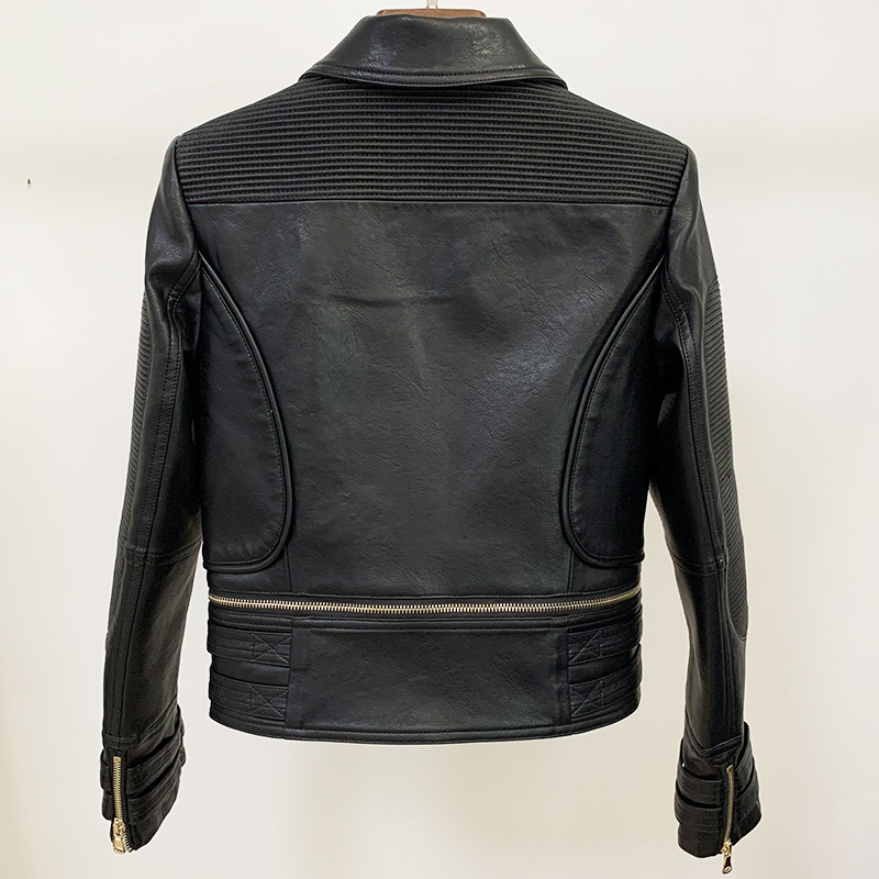 Women's motorcycle leather jacket - Image 2