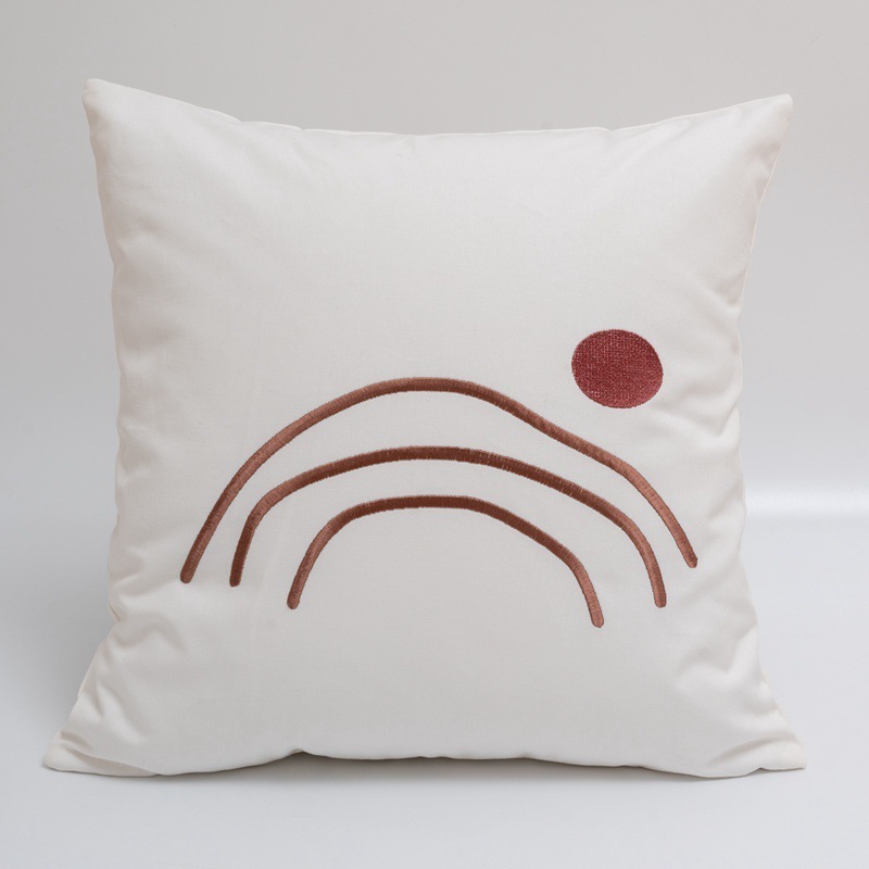 Plain Cotton Printed Model House Decorative Cushion - Image 2