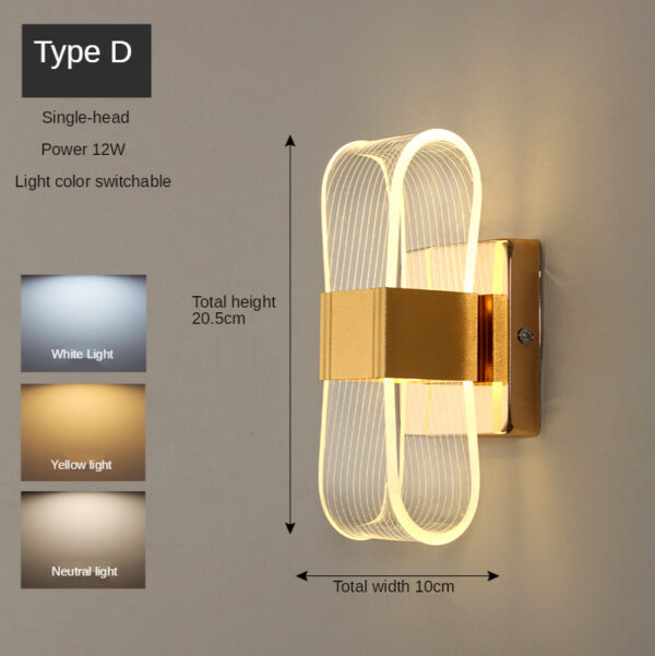 Golden Nordic Style Wall Lamp Lighting Fixture - Image 5