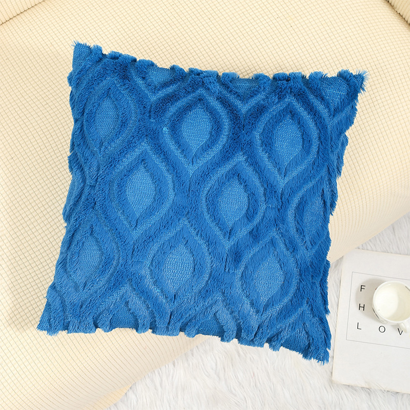 Solid Color Sofa Pillow Living Room Headrest Pillow Cover - Image 9