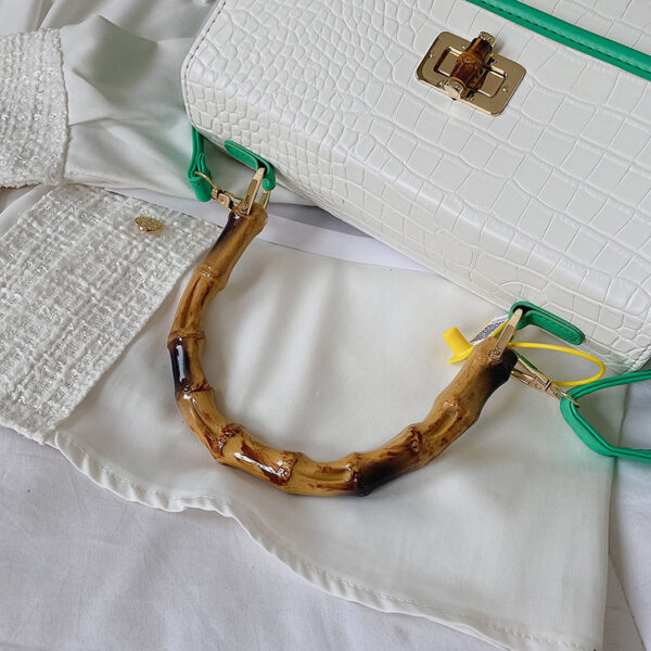 Bamboo Handbag Small Square Bag - Image 3