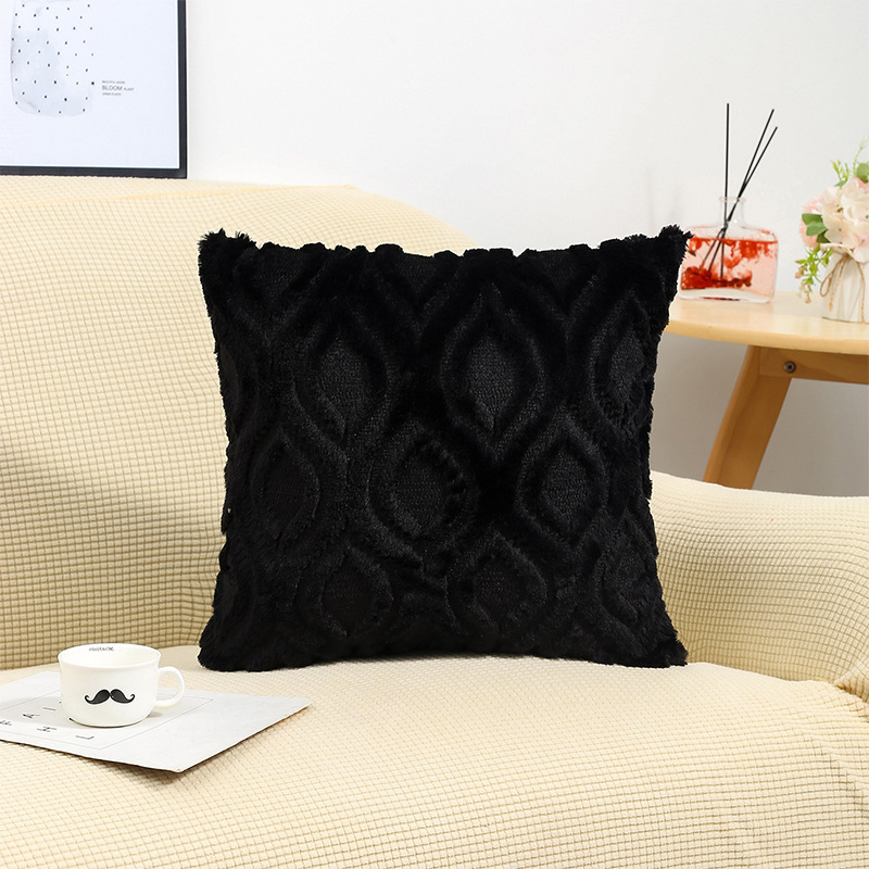 Solid Color Sofa Pillow Living Room Headrest Pillow Cover - Image 6