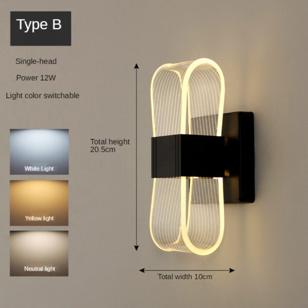 Golden Nordic Style Wall Lamp Lighting Fixture - Image 3