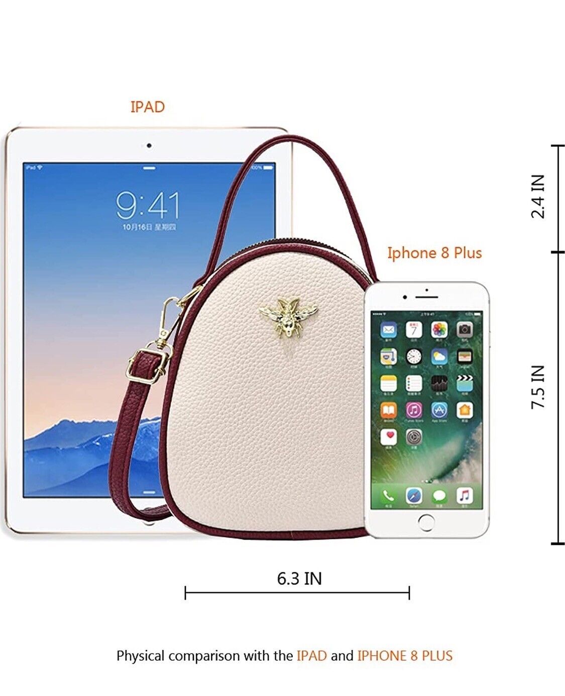 Women Shell Handbag Shoulder Crossbody Bag Ladies PU Satchel Quilted Purse Tote - Image 3