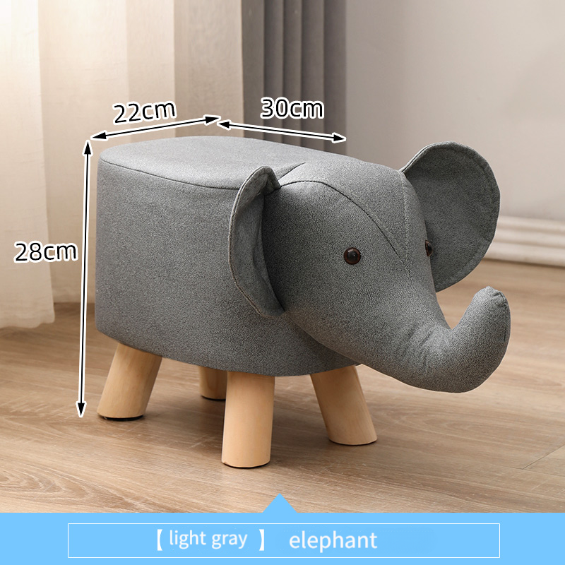 Beadsnice Non-Slip Stool Doorway Home Placement of Feet Stool Adults Children's Bench Animal Low Stool Furniture Solid Wood - Image 6