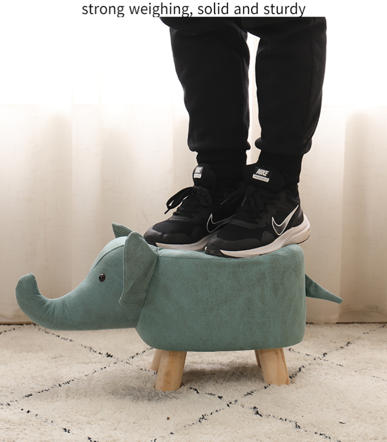 Beadsnice Non-Slip Stool Doorway Home Placement of Feet Stool Adults Children's Bench Animal Low Stool Furniture Solid Wood - Image 4