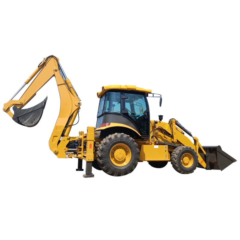 Peru mine field Backhoe Loader Made in China Construction Trenching Machine 7.8 Ton Backhoe Loader For Sale - Image 2