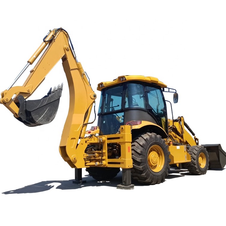 Peru mine field Backhoe Loader Made in China Construction Trenching Machine 7.8 Ton Backhoe Loader For Sale - Image 4