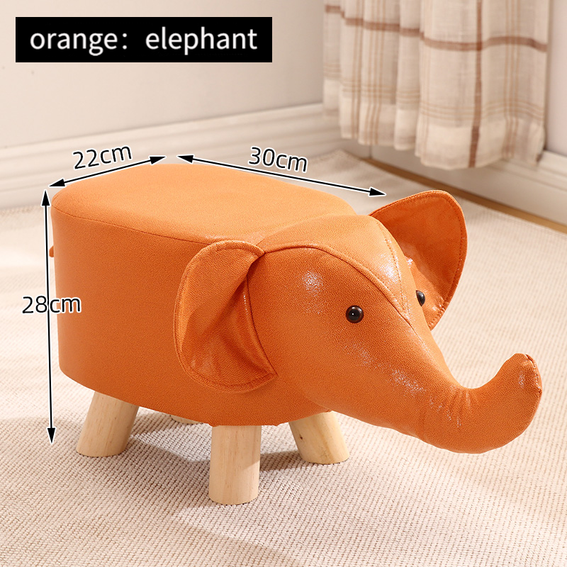 Beadsnice Non-Slip Stool Doorway Home Placement of Feet Stool Adults Children's Bench Animal Low Stool Furniture Solid Wood