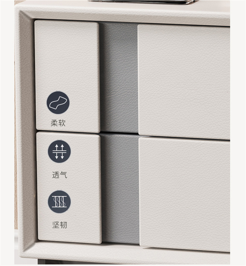 Factory wholesale marble nightstand Bedside Table Side Tables solid wooden for Home Furniture Living Convertible - Image 4