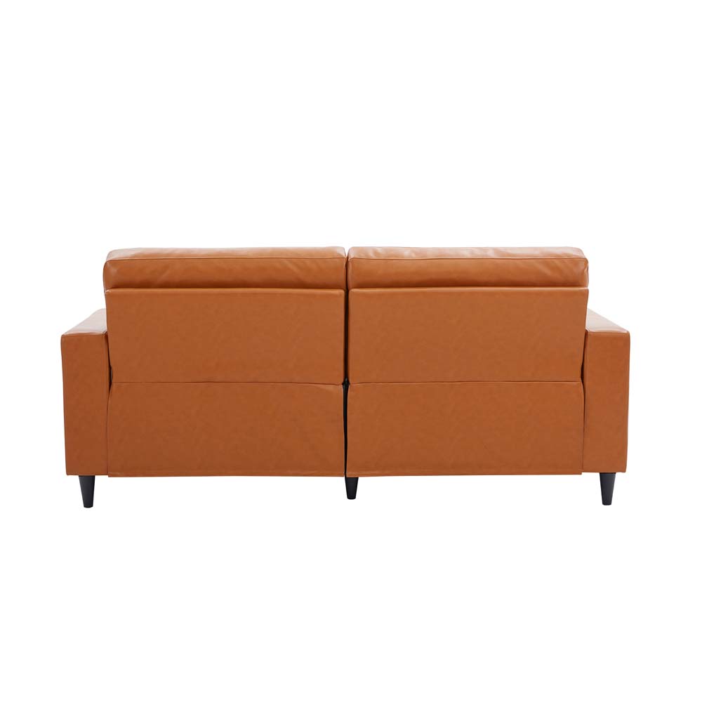 European PU Leather Sofa Living Room Office 3 Seat Sofa Comfy Couch - Image 5