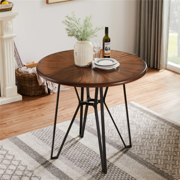 Round Dining Table Mid-Century Dining Room Table Dining Room Furniture