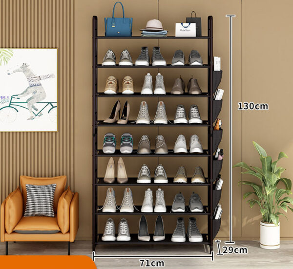 Metal shoe rack organizer storage cabinet shoe racks for home - Image 3