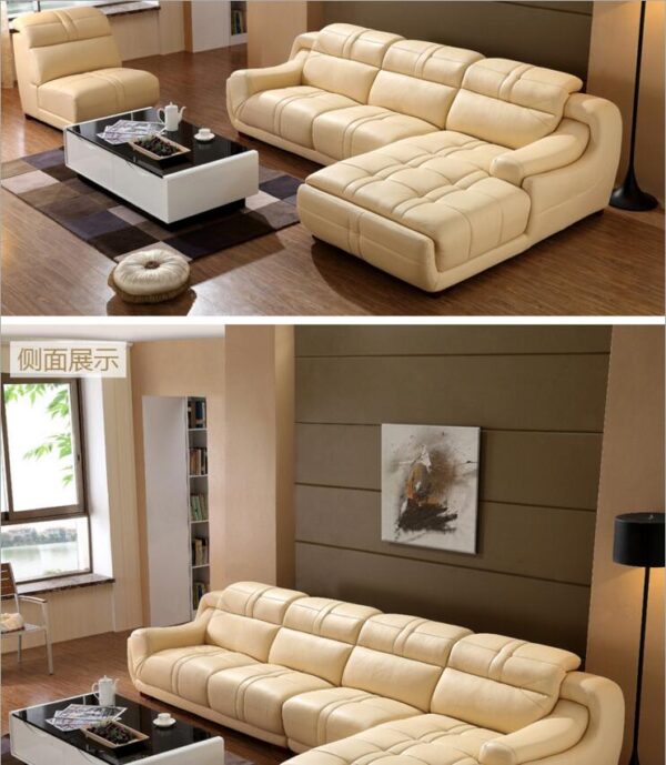 high quality European antique living room sofa furniture genuine leather set o1211