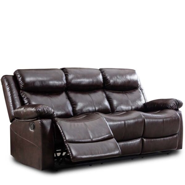 American Style Recliner Sofa Leather 3 Seat Sofas Living Room Accent Chairs - Image 6