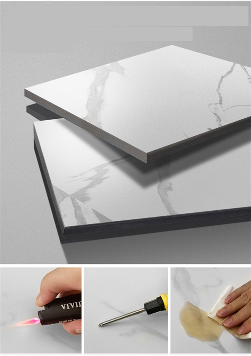 Factory wholesale marble nightstand Bedside Table Side Tables solid wooden for Home Furniture Living Convertible - Image 3