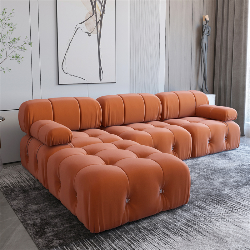 Luxury Design L shape Sectional Modular Sofa living room Combination sofa chaise lounge couch sofa canape salon lit - Image 6