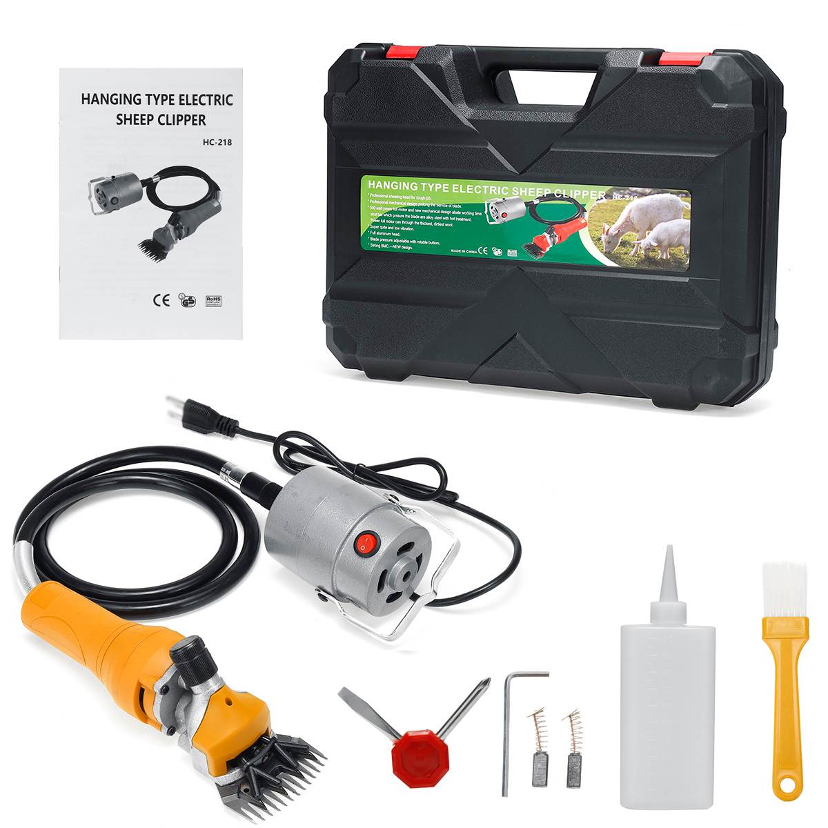 HILDA-218 Sale Portable Heavy Duty Electric Knife Blades Hand Wool Scissors Shearing Machine Sheep beiyuan blade - Image 6