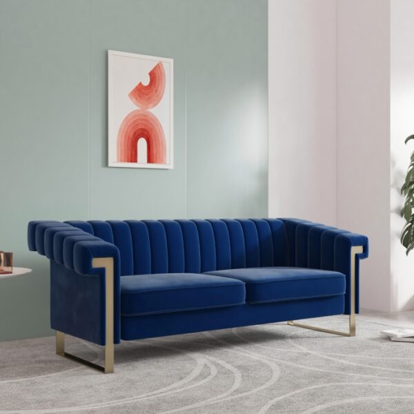 Home Furniture Antique Urban Outfitters Marcella Velvet Sofa modern blue velvet chesterfield sofa