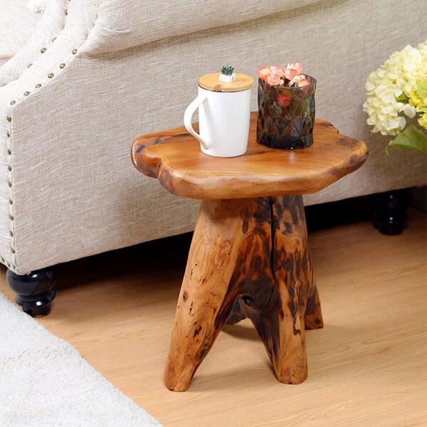 Root Carving Vintage Wood Stool Skilful Manufacture Furniture wood stool cedar stools low wood