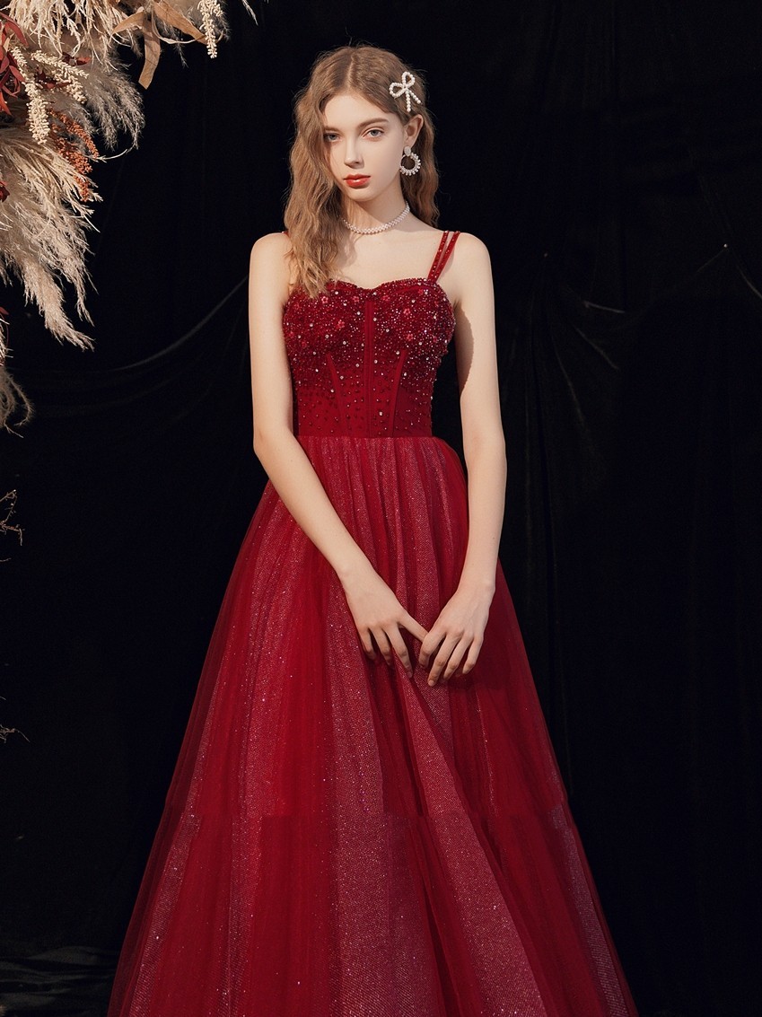 Wedding Red Heavy Industry Dress Girl - Image 5