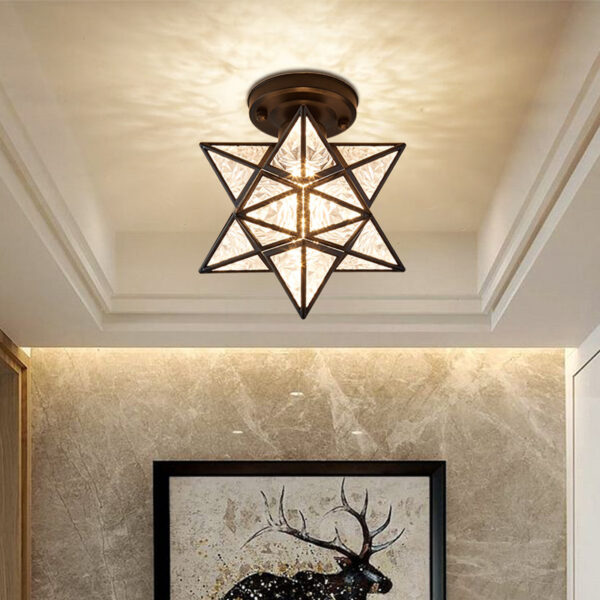 Nordic Creative Five Star Ceiling Lamp - Image 2