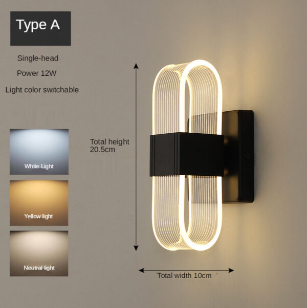 Golden Nordic Style Wall Lamp Lighting Fixture - Image 2