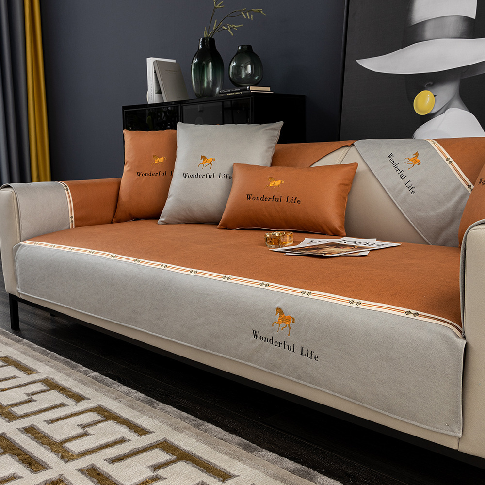 Polyester Sofa Protective Cushion Cover - Image 7