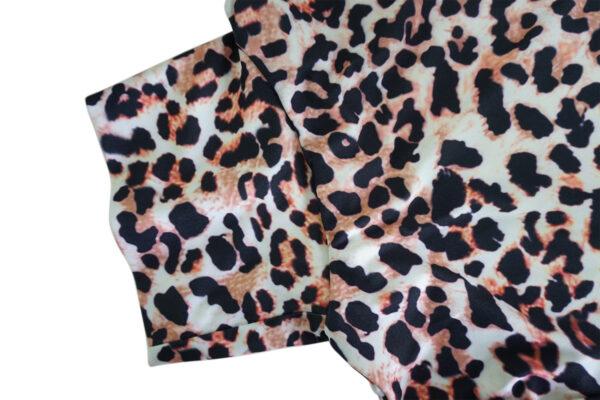 Long sleeve blouses stand collar hot sale tops slim sexy leopard print bottom shirt T-shirt woman - Image 4