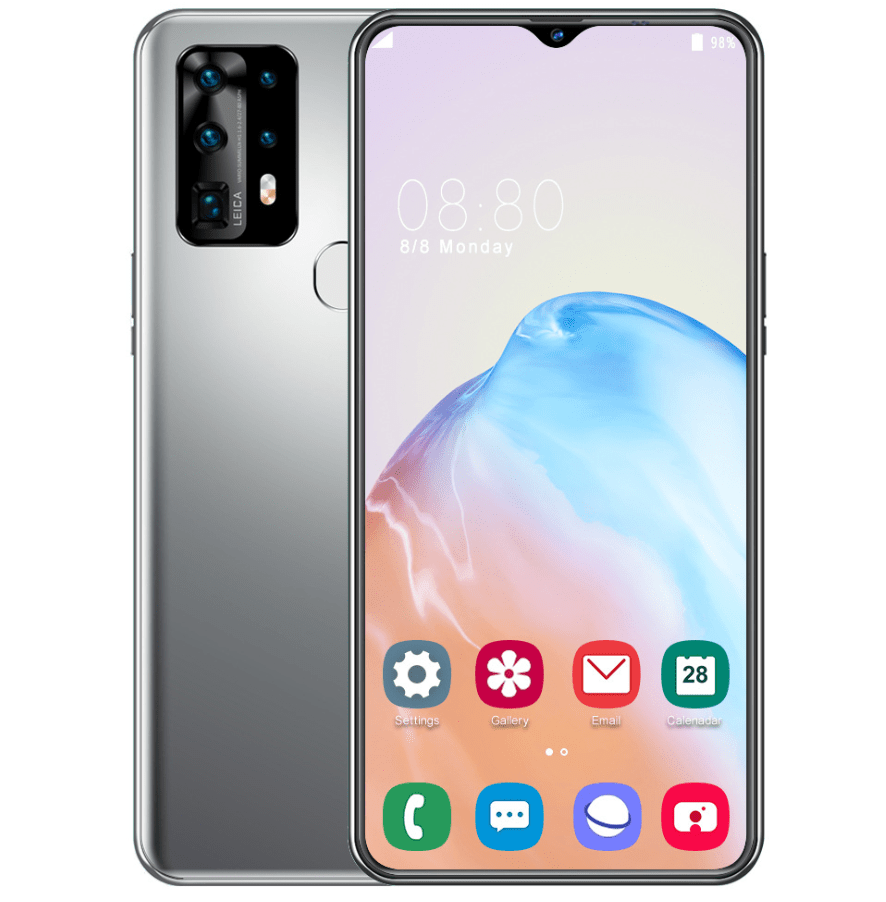 Original version P40Pro mobile Phone for Android 9.1 smart Phone 6.7 inch water screen Mobilephone behind Smart phone