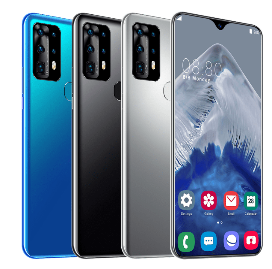 Original version P40Pro mobile Phone for Android 9.1 smart Phone 6.7 inch water screen Mobilephone behind Smart phone - Image 3