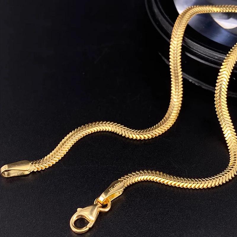 NINE'S AU750 Solid 18k Yellow Gold Bracelet Italian 2.5mm Diamond Cut Miami Snake Link Curb Chain Jewelry for Women Men - Image 2