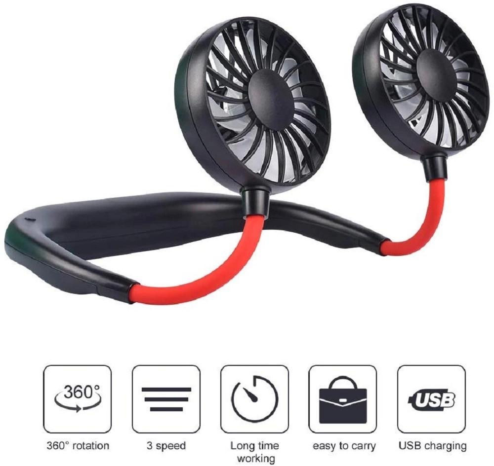 Portable air cooling fan handsfree rechargeable hanging sport neck fan Neckband Fan for sport - Image 2
