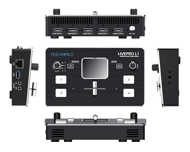 FEELWORLD Living Stream LIVEPRO L1 Multi-Format video mixer HDMI Video Switcher for live broadcast system virtual studio - Image 5