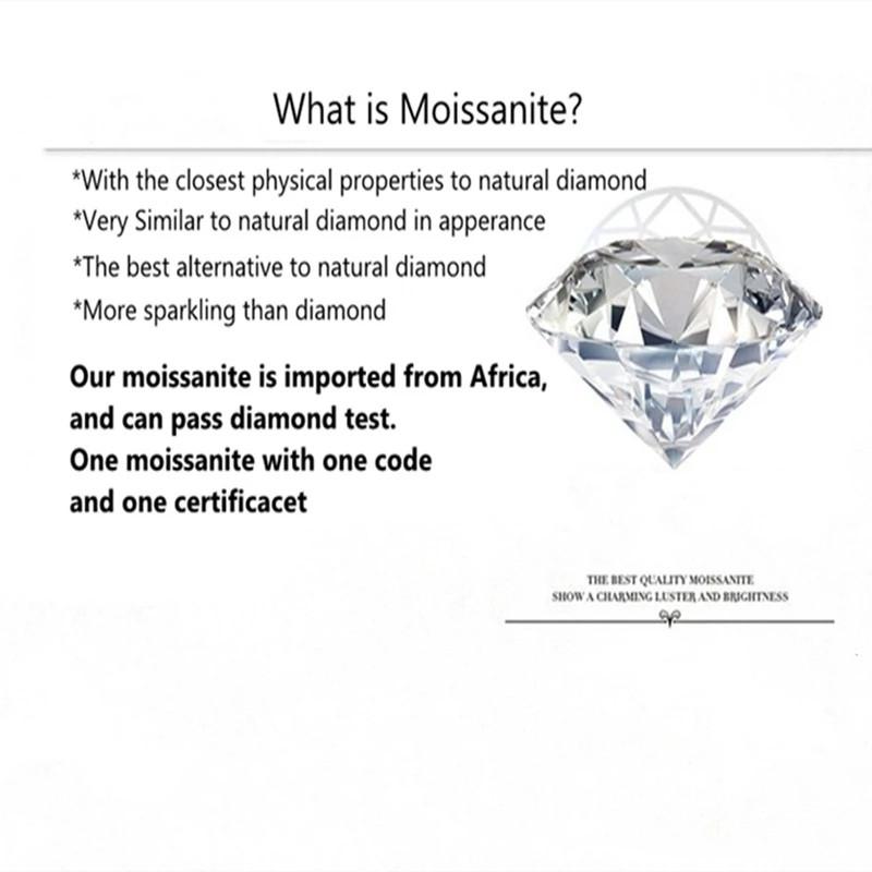 Luxury Engagement Rings Silver 925 Original 1 Carat Diamond Test Past D Color Moissanite Wedding Ring Creative Gemstone Jewelry - Image 4