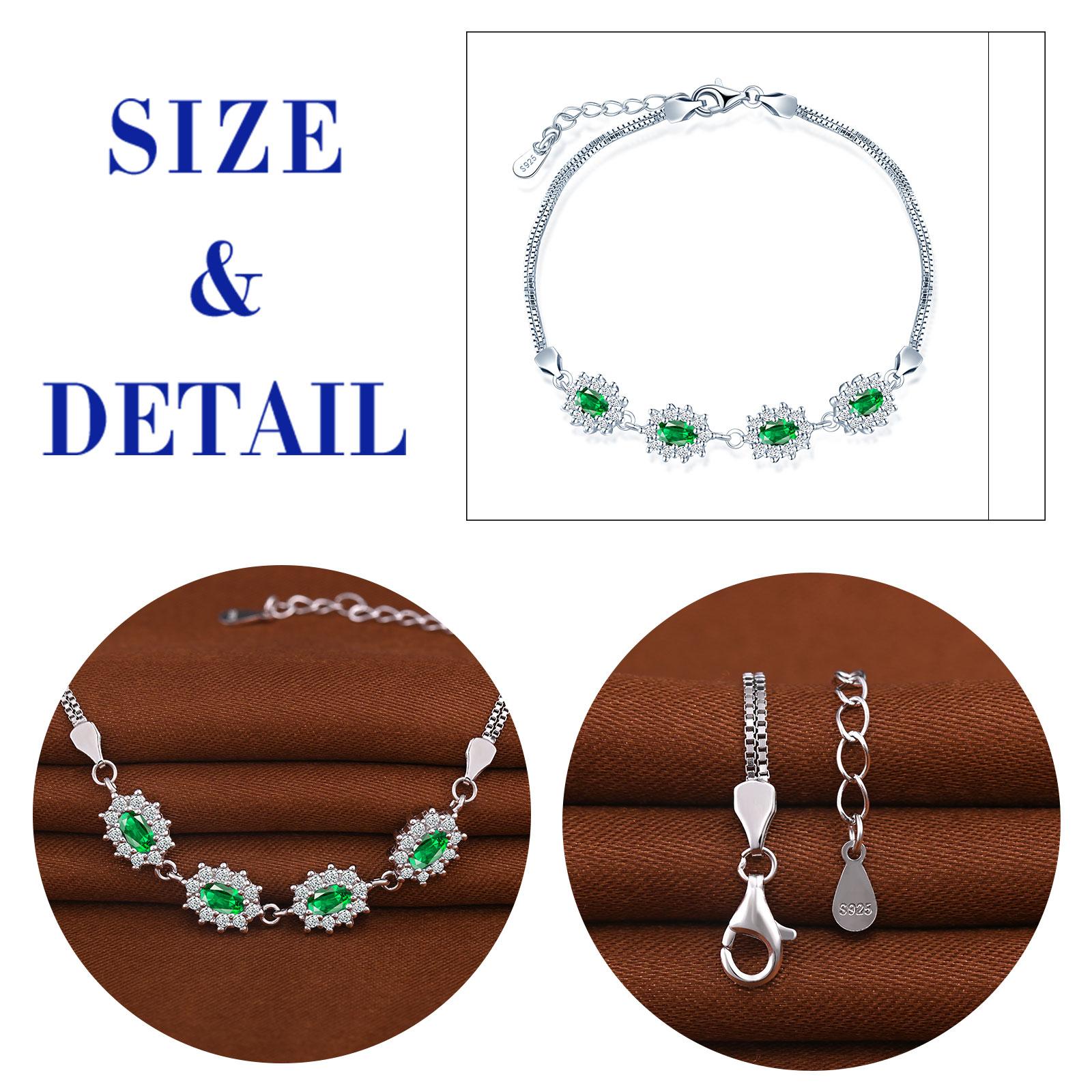 Multi stone bracelet 925 sterling silver bracelets