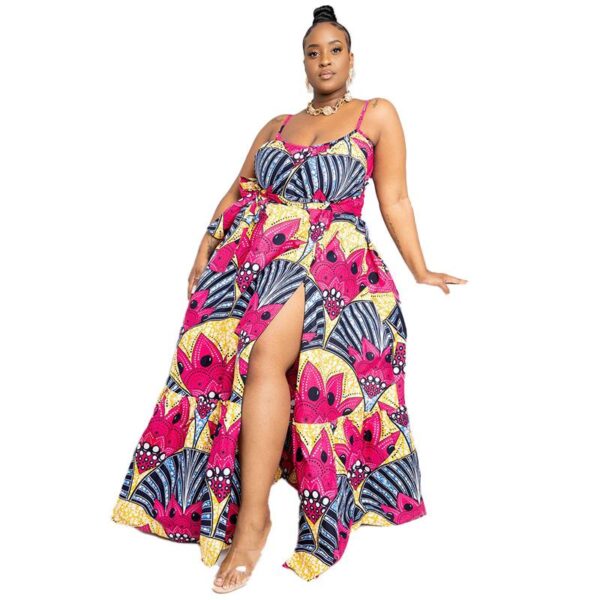 Africa clothing print beach wear holiday plus size women dresses - Image 5