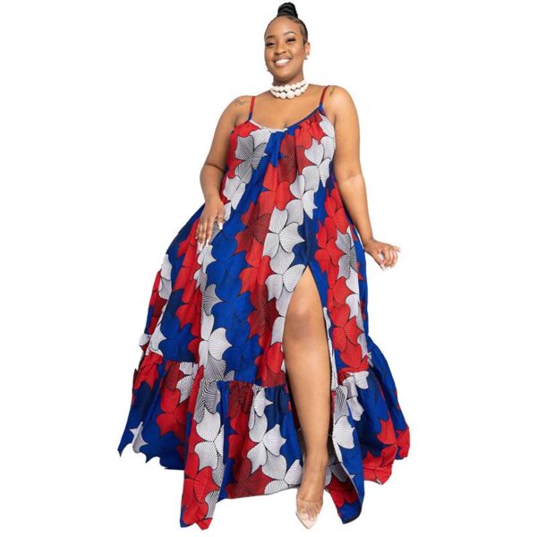 Africa clothing print beach wear holiday plus size women dresses - Image 3