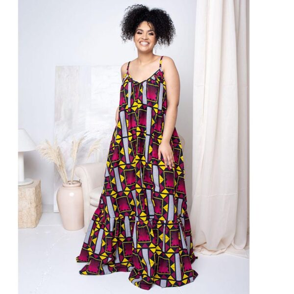 Africa clothing print beach wear holiday plus size women dresses