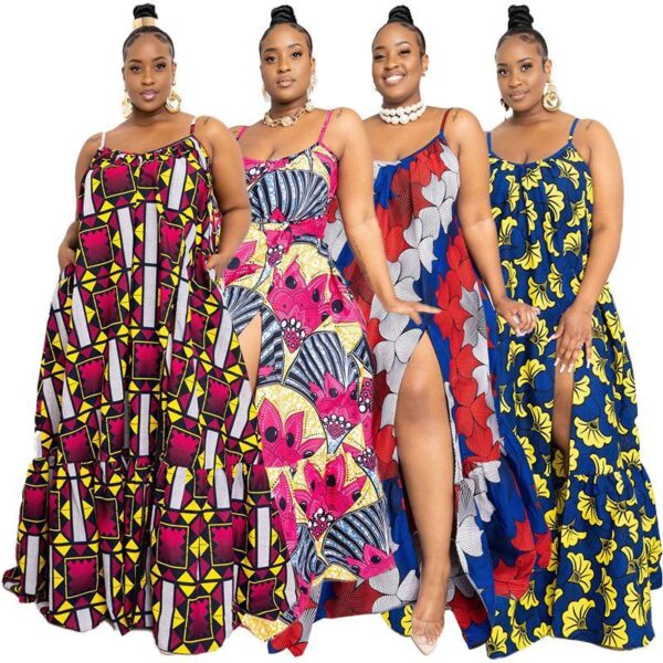 Africa clothing print beach wear holiday plus size women dresses - Image 6