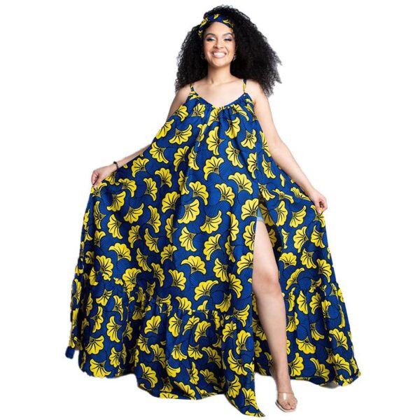 Africa clothing print beach wear holiday plus size women dresses - Image 4