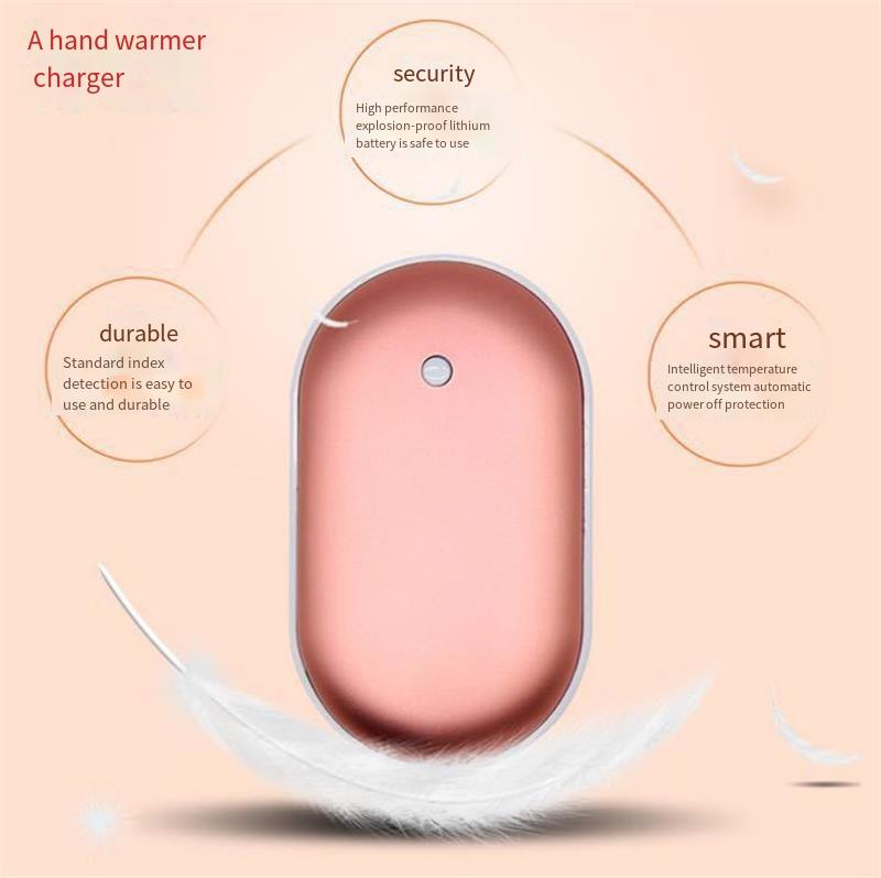 Hand Warmer Reusable Power Bank Electric Portable Heater Gift Mobile USB Rechargeable Hand Warmer for Women & Men - Image 3